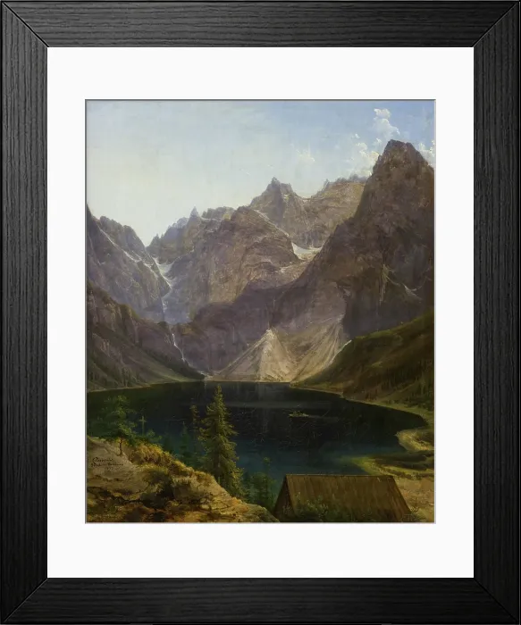 Framed Print : Morskie Oko Lake in the Tatra Mountains, 1837. Creator: Jan Nepomucen Glowacki Framed Print : Morskie Oko Lake in the Tatra Mountains, 1837. Creator: Jan Nepomucen Glowacki