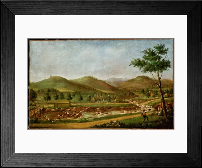 Framed Print : Mountain View, c1840. Creator: Teodor Baltazar Stachowicz Framed Print : Mountain View, c1840. Creator: Teodor Baltazar Stachowicz