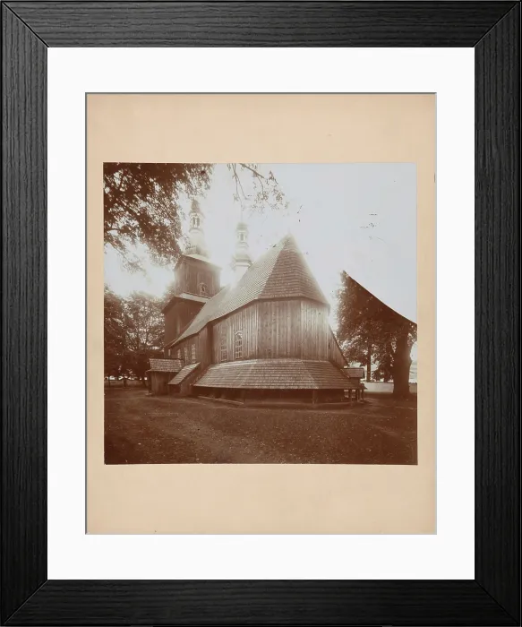 Framed Print : Church of St Sebastian - general view from the south-east, Niedzwiedz, between 1905-1915. Creator: Unknown Framed Print : Church of St Sebastian - general view from the south-east, Niedzwiedz, between 1905-1915. Creator: Unknown