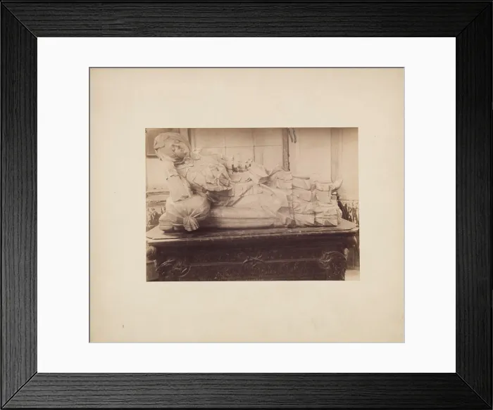 Framed Print : Tombstone of Maria Mniszechowa in the church, Dukla, 1893. Creator: Stanislaw Tomkowicz Framed Print : Tombstone of Maria Mniszechowa in the church, Dukla, 1893. Creator: Stanislaw Tomkowicz