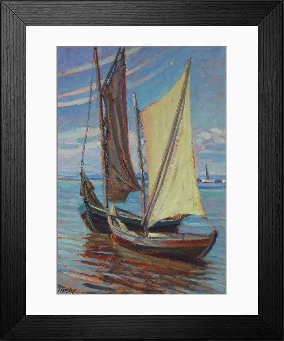 Framed Print : Sailing Boat, after 1930. Creator: Ludwik Misky Framed Print : Sailing Boat, after 1930. Creator: Ludwik Misky