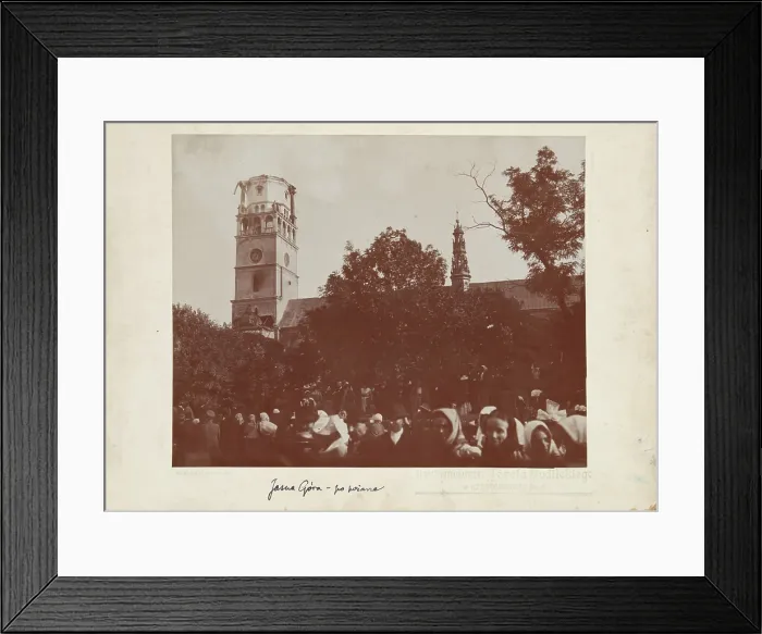 Framed Print : Jasna Gora Sanctuary - after the fire of the tower cupola, Czestochowa, 1900-1901. Creator: Jozef Rudlicki