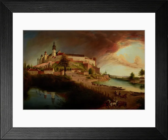 Framed Print : 'View of Wawel' by Jan Nepomucen Glowacki, 1876. Creator: Jan Nepomucen Glowacki Framed Print : 'View of Wawel' by Jan Nepomucen Glowacki, 1876. Creator: Jan Nepomucen Glowacki