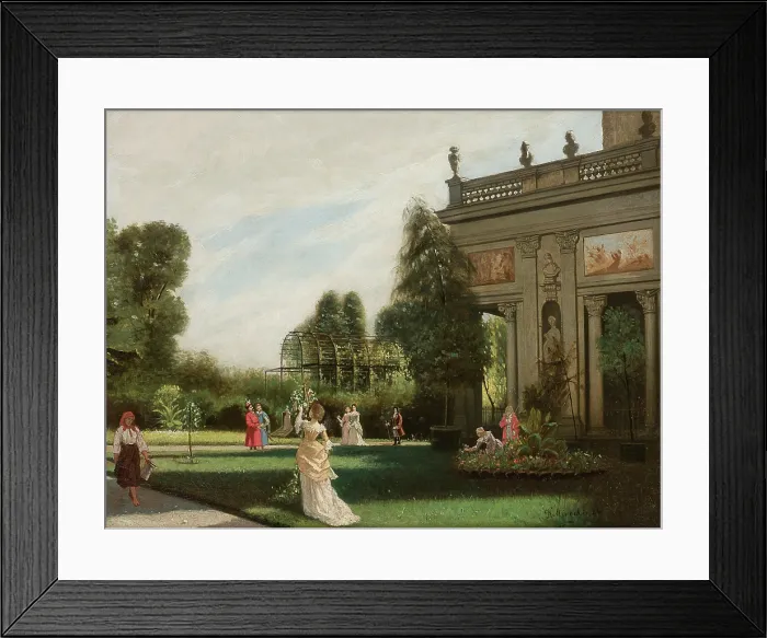 Framed Print : Wilanow, 1884. Creator: Kazimierz Mirecki Framed Print : Wilanow, 1884. Creator: Kazimierz Mirecki