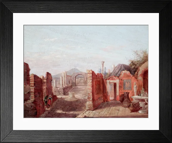 Framed Print : Ruins of Pompeii, 1859, 1865. Creator: Jozef Ignacy Kraszewski Framed Print : Ruins of Pompeii, 1859, 1865. Creator: Jozef Ignacy Kraszewski