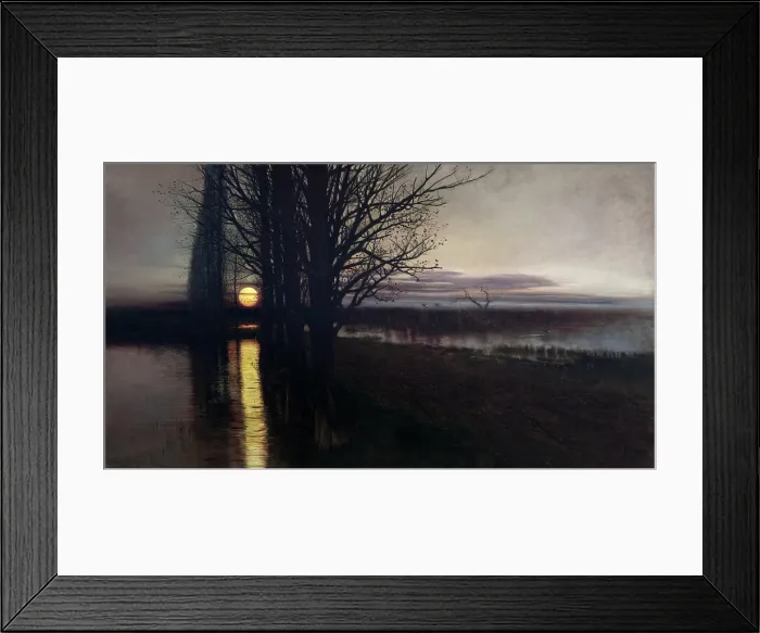 Framed Print : Moonrise, 1884. Creator: Stanislaw Maslowski Framed Print : Moonrise, 1884. Creator: Stanislaw Maslowski
