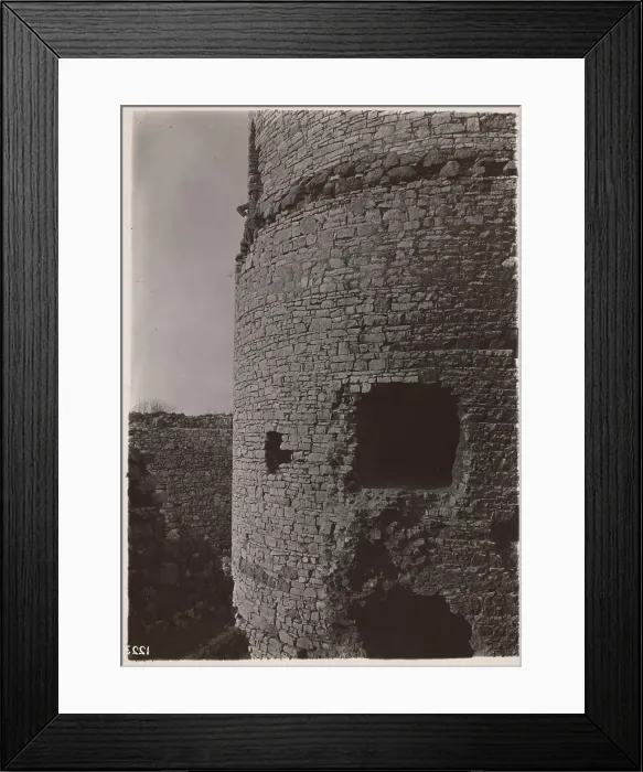 Framed Print : Castle - fragment of the lower parts of the cylindrical tower, Bedzin, 1924. Creator: A Karczewski Framed Print : Castle - fragment of the lower parts of the cylindrical tower, Bedzin, 1924. Creator: A Karczewski