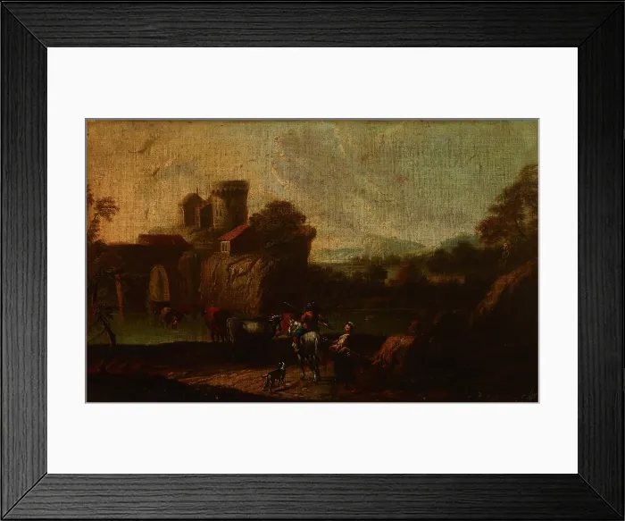 Framed Print : Landscape, 2nd half of 18th century. Creator: Cornelis Thim Framed Print : Landscape, 2nd half of 18th century. Creator: Cornelis Thim