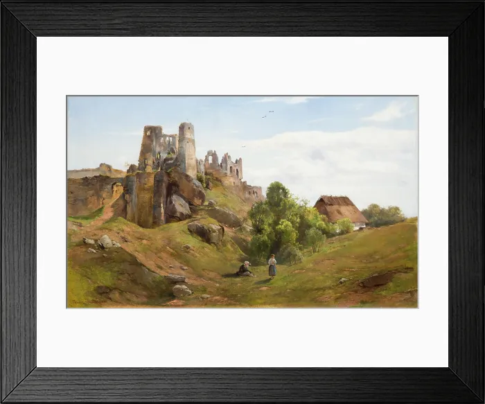 Framed Print : Ruins of Odrzykon, 1880. Creator: Heinrich Grabinski Framed Print : Ruins of Odrzykon, 1880. Creator: Heinrich Grabinski