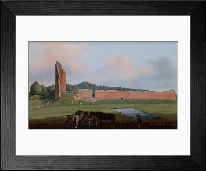 Framed Print : Ruins of the Miedniki Castle, 1853. Creator: Wincenty Dmochowski Framed Print : Ruins of the Miedniki Castle, 1853. Creator: Wincenty Dmochowski