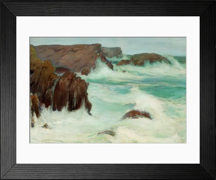 Framed Print : The Sea in Brittany, 1904. Creator: Wladyslaw Slewinski Framed Print : The Sea in Brittany, 1904. Creator: Wladyslaw Slewinski