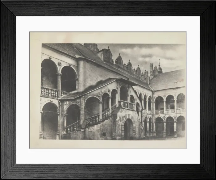 Framed Print : Castle courtyard, Baranow Sandomierski. Creator: Unknown Framed Print : Castle courtyard, Baranow Sandomierski. Creator: Unknown