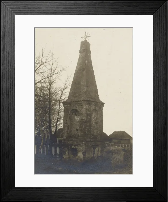 Framed Print : Obelisk monument placed on the grave of the fallen during the Swedish Deluge, Grabow, c1920-30. Creator: Unknown Framed Print : Obelisk monument placed on the grave of the fallen during the Swedish Deluge, Grabow, c1920-30. Creator: Unknown