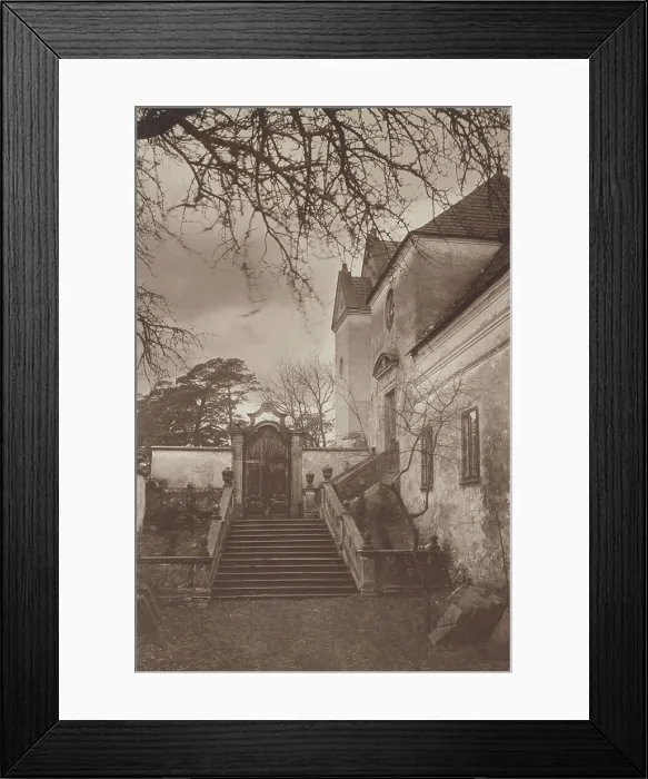 Framed Print : Church of St Charles Borromeo - fragment of the northern facade, Kielce, between 1920-1930. Creator: Unknown Framed Print : Church of St Charles Borromeo - fragment of the northern facade, Kielce, between 1920-1930. Creator: Unknown