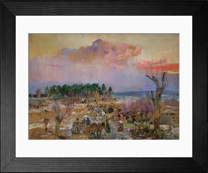 Framed Print : Sketch for the Panorama of Grochow, c1940. Creator: Wojciech Kossak Framed Print : Sketch for the Panorama of Grochow, c1940. Creator: Wojciech Kossak