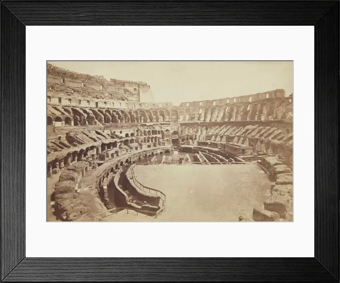 Framed Print : Interior of the Colosseum, Rome, between 1870-1880. Creator: Unknown Framed Print : Interior of the Colosseum, Rome, between 1870-1880. Creator: Unknown