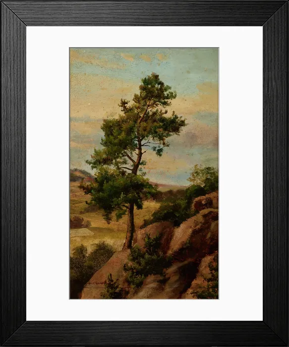 Framed Print : Stone Pine, before 1870. Creator: Heinrich Grabinski Framed Print : Stone Pine, before 1870. Creator: Heinrich Grabinski