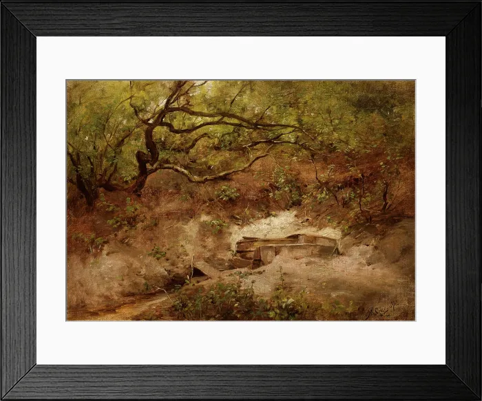 Framed Print : An Apple Tree at a Stream, c1868. Creator: Maksymilian Gierymski Framed Print : An Apple Tree at a Stream, c1868. Creator: Maksymilian Gierymski