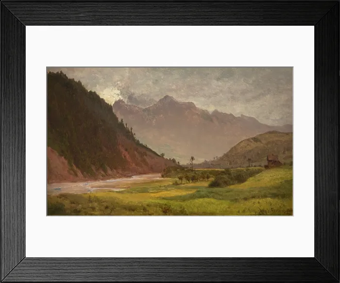 Framed Print : Fair Weather in the Pieniny Mountains, 1884. Creator: Wojciech Gerson Framed Print : Fair Weather in the Pieniny Mountains, 1884. Creator: Wojciech Gerson