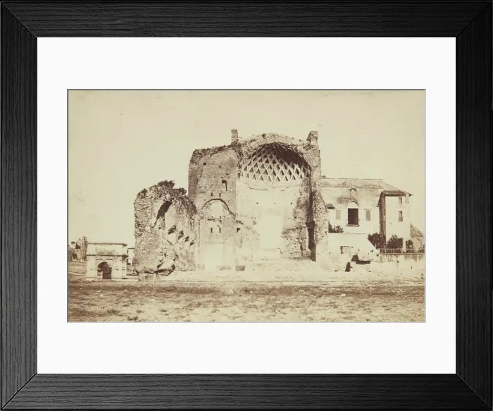 Framed Print : Ruins of the Temple of Roma and Venus, Rome, between 1870-1880. Creator: Unknown Framed Print : Ruins of the Temple of Roma and Venus, Rome, between 1870-1880. Creator: Unknown