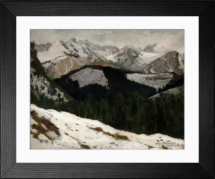 Framed Print : Thaw in the Tatra Mountains, 1904. Creator: Stephan Filipkiewicz Framed Print : Thaw in the Tatra Mountains, 1904. Creator: Stephan Filipkiewicz