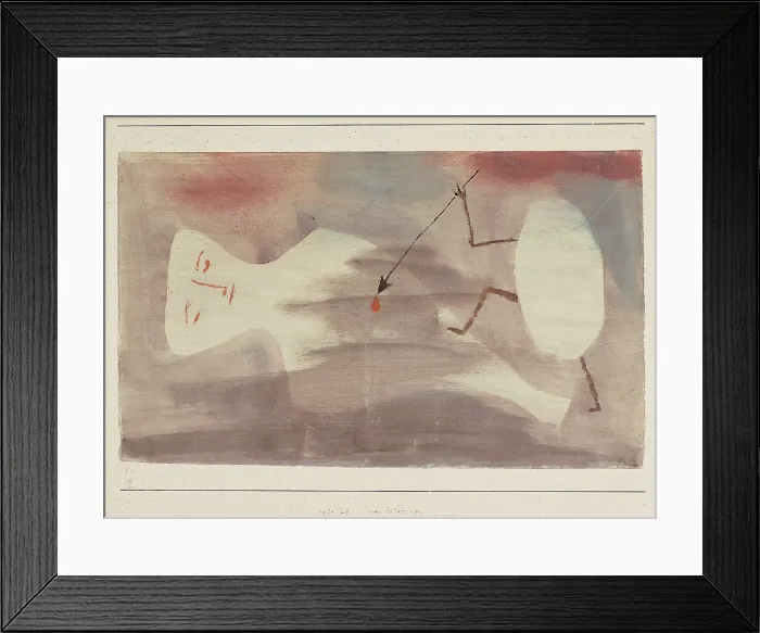 Framed Print : Wer totet wen (Who kills whom), 1931. Creator: Klee, Paul (1879-1940) Framed Print : Wer totet wen (Who kills whom), 1931. Creator: Klee, Paul (1879-1940)