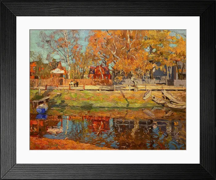 Framed Print : The Chyornaya Rechka (Black River), 1914. Creator: Lakhovsky, Arnold Borisovich (1880-1937)