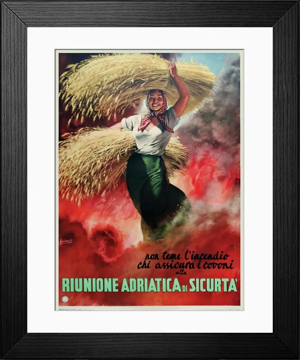 Framed Print : Riunione Adriaticdi Sicurta, 1951. Creator: Boccasile, Gino (1901-1952) Framed Print : Riunione Adriaticdi Sicurta, 1951. Creator: Boccasile, Gino (1901-1952)