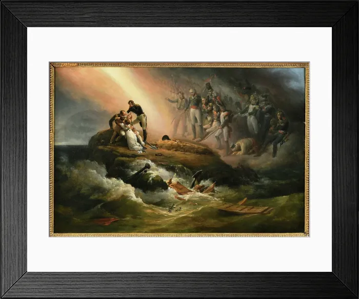 Framed Print : The Tomb of Napoleon on the island of Saint Helena or The Apotheosis of Napoleon, 1821. Creator: Vernet, Horace (1789-1863) Framed Print : The Tomb of Napoleon on the island of Saint Helena or The Apotheosis of Napoleon, 1821. Creator: Vernet, Horace (1789-1863)