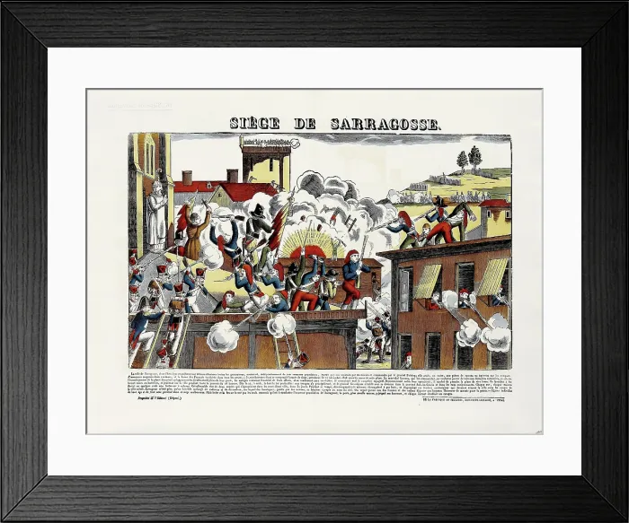 Framed Print : The siege of Zaragoza, 1809, c1825-1830. Creator: Pellerin, Jean-Charles (1756-1836) Framed Print : The siege of Zaragoza, 1809, c1825-1830. Creator: Pellerin, Jean-Charles (1756-1836)
