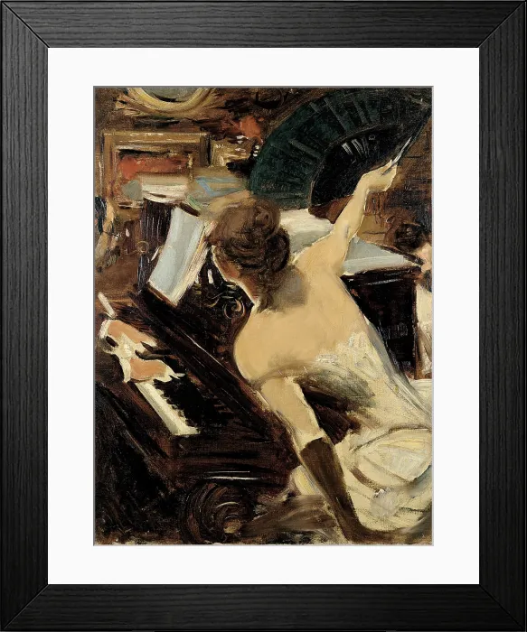 Framed Print : La cantante mondana, c1884. Creator: Boldini, Giovanni (1842-1931) Framed Print : La cantante mondana, c1884. Creator: Boldini, Giovanni (1842-1931)