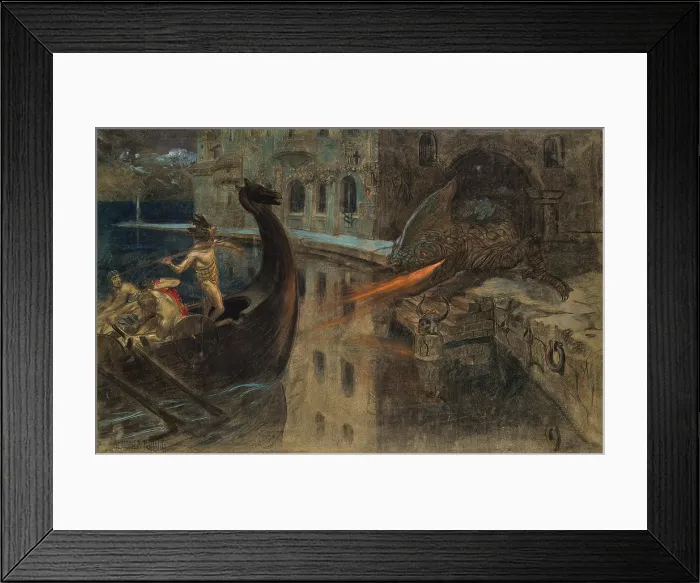 Framed Print : Mythological scene, c1910. Creator: Rothaug, Alexander (1870-1946) Framed Print : Mythological scene, c1910. Creator: Rothaug, Alexander (1870-1946)