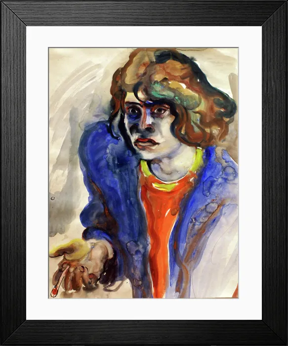 Framed Print : The cigarette break (Self-portrait), 1931. Creator: Lohse-Wachtler, Elfriede (1899-1940) Framed Print : The cigarette break (Self-portrait), 1931. Creator: Lohse-Wachtler, Elfriede (1899-1940)