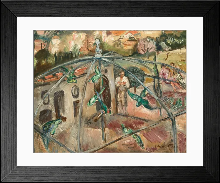 Framed Print : La voliere, 1928. Creator: Friesz, Achille-Emile-Othon (1879-1949) Framed Print : La voliere, 1928. Creator: Friesz, Achille-Emile-Othon (1879-1949)
