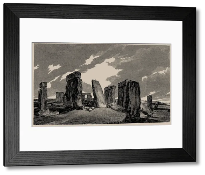 Framed Print : Stonehenge. From: Antiquities of Great Britain, 1807. Creator: Anonymous Framed Print : Stonehenge. From: Antiquities of Great Britain, 1807. Creator: Anonymous
