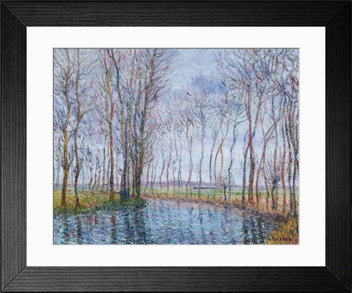 Framed Print : Les peupliers au bord de la riviere (Poplars by the river), 1899. Creator: Loiseau, Gustave (1865-1935) Framed Print : Les peupliers au bord de la riviere (Poplars by the river), 1899. Creator: Loiseau, Gustave (1865-1935)