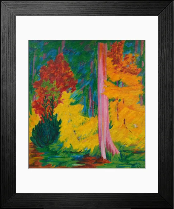 Framed Print : Autumn in the forest, 1920-1924. Creator: Bauknecht, Philipp (1884-1933) Framed Print : Autumn in the forest, 1920-1924. Creator: Bauknecht, Philipp (1884-1933)
