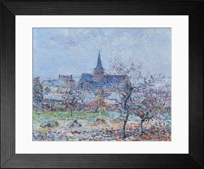 Framed Print : L'eglise de Bennecourt, 1901. Creator: Loiseau, Gustave (1865-1935). L'eglise de Bennecourt, 1901. Creator: Loiseau, Gustave (1865-1935) Framed Print : L'eglise de Bennecourt, 1901. Creator: Loiseau, Gustave (1865-1935). L'eglise de Bennecourt, 1901. Creator: Loiseau, Gustave (1865-1935)