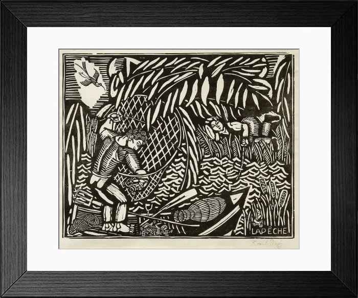Framed Print : La Peche, 1910. Creator: Dufy, Raoul (1877-1953)