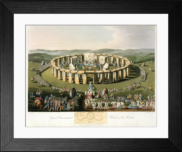 Framed Print : Grand Conventional Festival of the Britons, 1815. Creator: Havell, Robert I (1769-1832) Framed Print : Grand Conventional Festival of the Britons, 1815. Creator: Havell, Robert I (1769-1832)