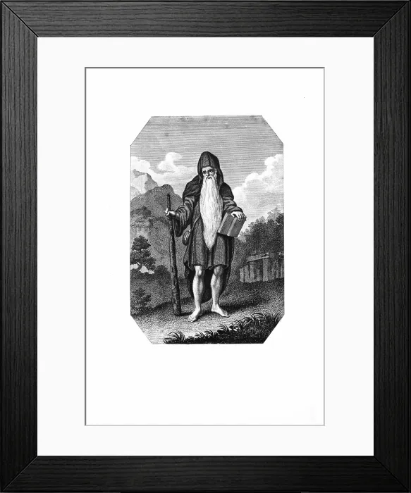 Framed Print : A Druid, 1803. Creator: Anonymous Framed Print : A Druid, 1803. Creator: Anonymous