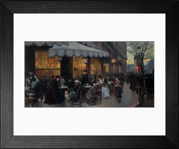 Framed Print : Boulevard of Paris, 1890. Creator: Sorolla y Bastida, Joaquin (1863-1923) Framed Print : Boulevard of Paris, 1890. Creator: Sorolla y Bastida, Joaquin (1863-1923)