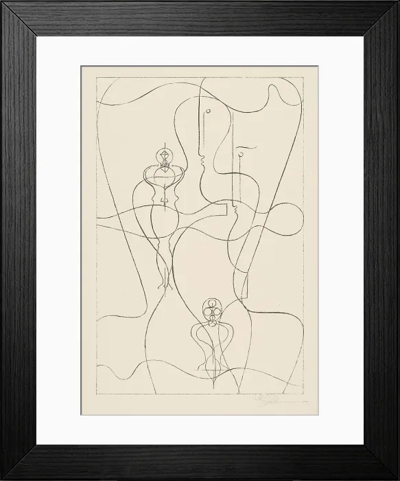 Framed Print : Figurenplan, 1922. Creator: Schlemmer, Oskar (1888-1943) Framed Print : Figurenplan, 1922. Creator: Schlemmer, Oskar (1888-1943)