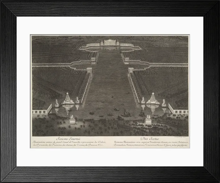 Framed Print : Sixieme journee (31 aout 1674), l'illumination des jardins et du Grand Canal, 1676 Framed Print : Sixieme journee (31 aout 1674), l'illumination des jardins et du Grand Canal, 1676