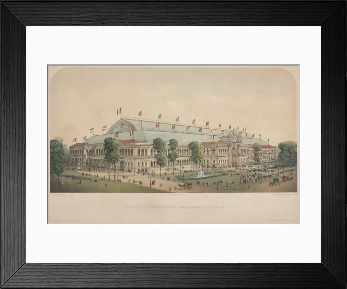 Framed Print : Palais de l'exposition universelle a Paris (Le palais de l'Industrie a Paris) Framed Print : Palais de l'exposition universelle a Paris (Le palais de l'Industrie a Paris)