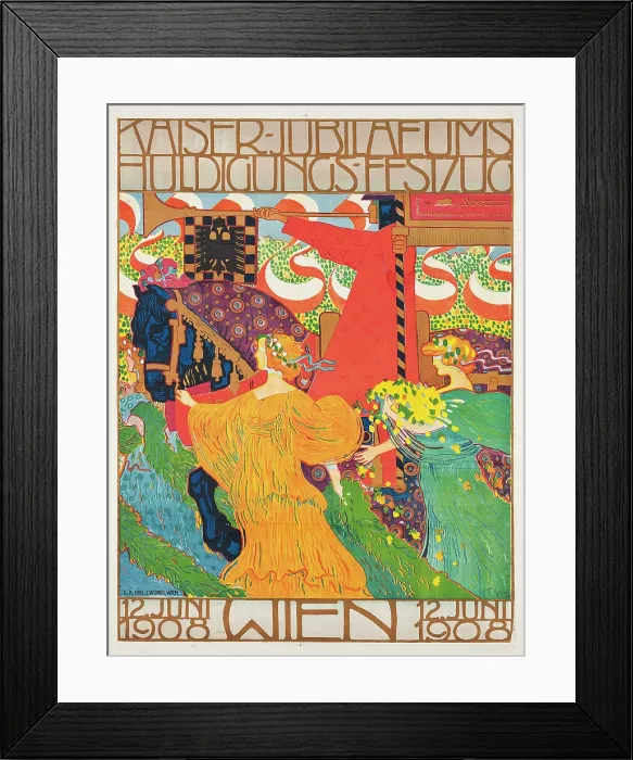 Framed Print : Kaiser-Jubilaums-Huldigungs-Festzug, 1908. Creator: Graf, Ludwig Ferdinand (1868-1932) Framed Print : Kaiser-Jubilaums-Huldigungs-Festzug, 1908. Creator: Graf, Ludwig Ferdinand (1868-1932)