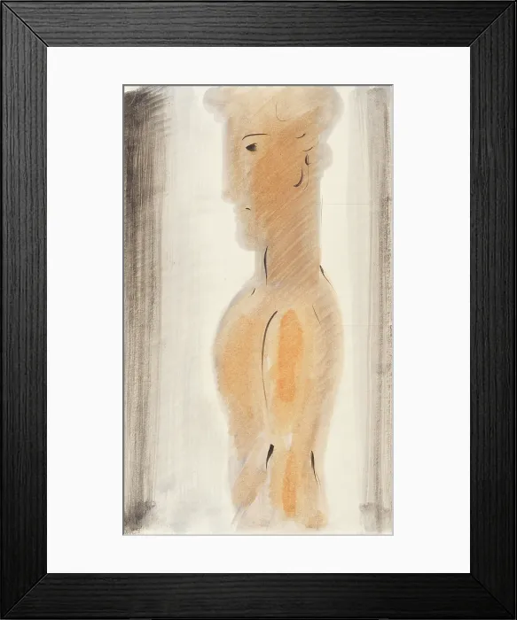 Framed Print : Boy Figure Side View, c1930. Creator: Schlemmer, Oskar (1888-1943) Framed Print : Boy Figure Side View, c1930. Creator: Schlemmer, Oskar (1888-1943)