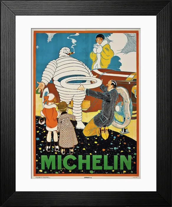 Framed Print : Michelin, c1925. Creator: Vincent, Rene (1879-1936) Framed Print : Michelin, c1925. Creator: Vincent, Rene (1879-1936)