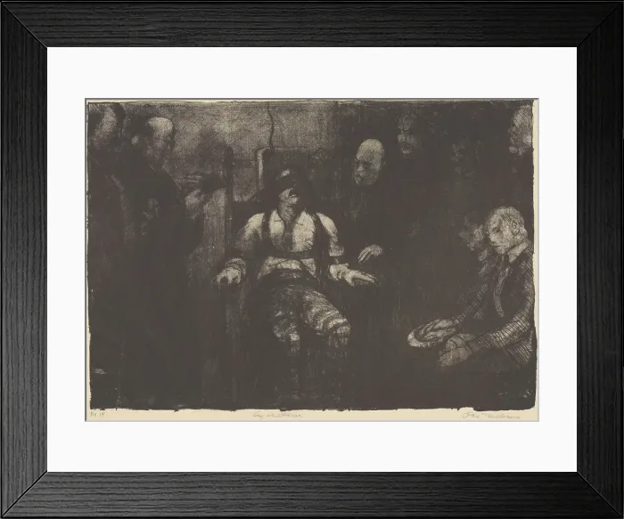 Framed Print : Electrocution, 1917. Creator: Bellows, George (1882-1925)