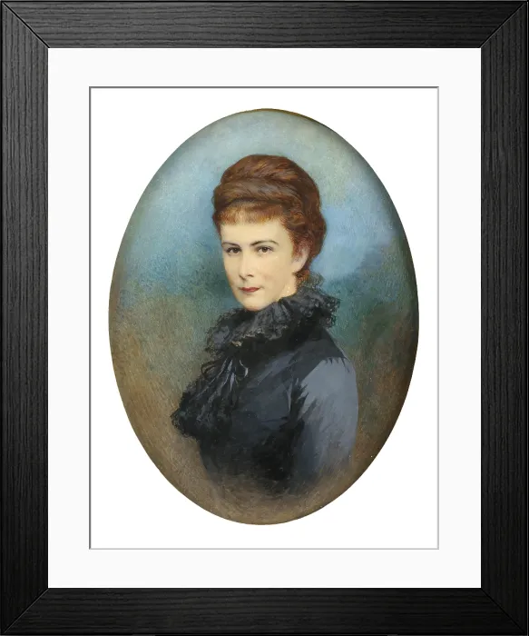Framed Print : Portrait of Elisabeth of Bavaria, c1900. Creator: Komlosy, Irma (1850-1919) Framed Print : Portrait of Elisabeth of Bavaria, c1900. Creator: Komlosy, Irma (1850-1919)